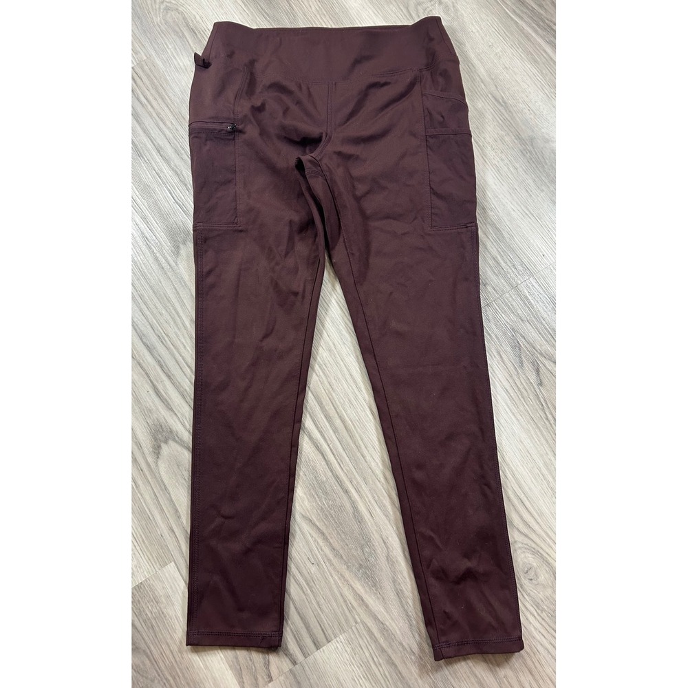 Carhartt Force Women brown plum Fitted Utility Leggings  Size M gorpcore Pockets
